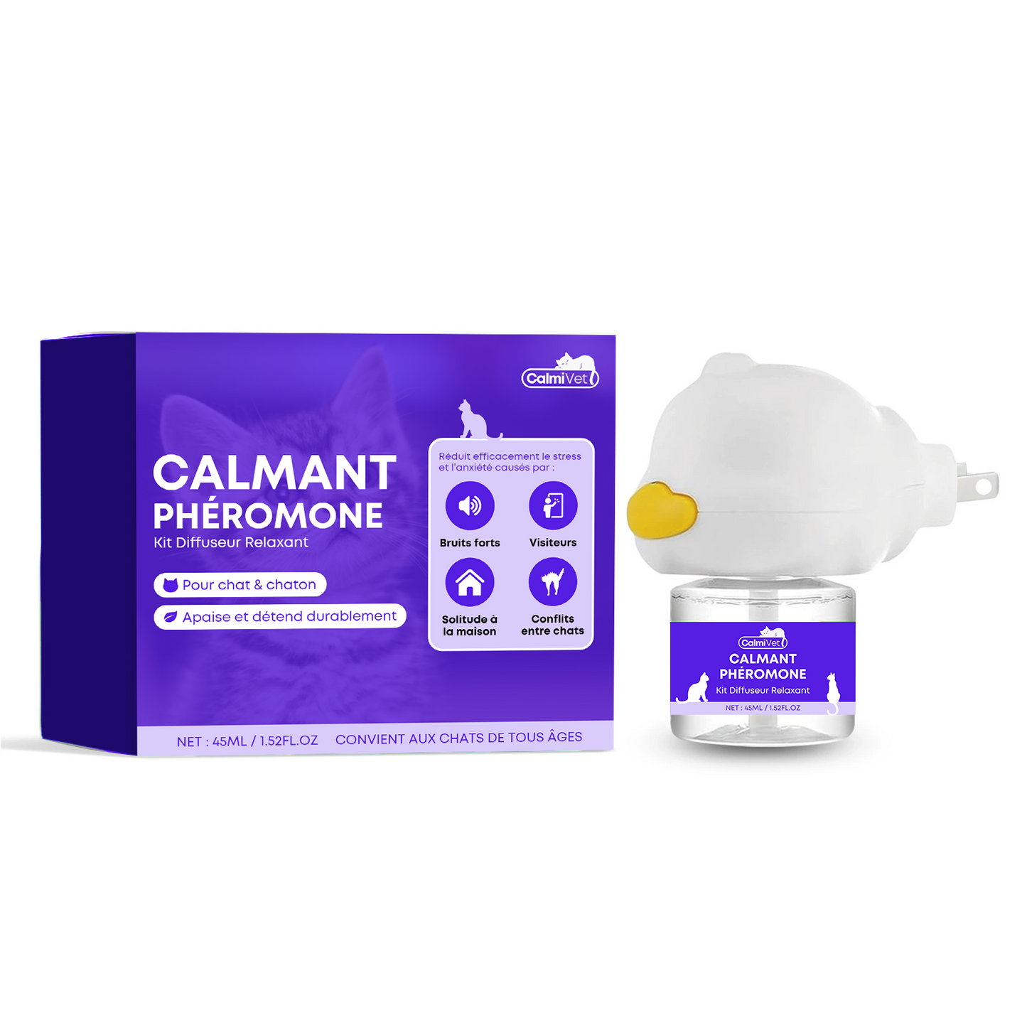 Calmivet Diffuseur Apaisant pour Chats